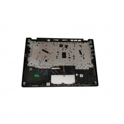 Carcas superioara cu tastatura iluminata palmrest Laptop, Lenovo, Flex 6-14IKB, 6-14ARR, gri inchis