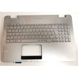 Carcasa superioara tastatura palmrest laptop, Asus, G58, G58J, G58V, G58VW, argintie, iluminata, UK
