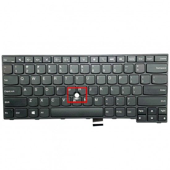 Tastatura compatibila Laptop, Lenovo, ThinkPad E450, E450c, E455, E460, E465, E470C, E475, W540, 04X6101, layout US, fara iluminare