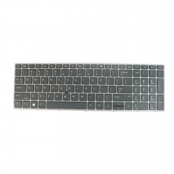 Tastatura Laptop, HP, Zbook 15 G5, Zbook 17 G5, L12764-001, iluminata, cu mouse pointer, us, model sn6174bl