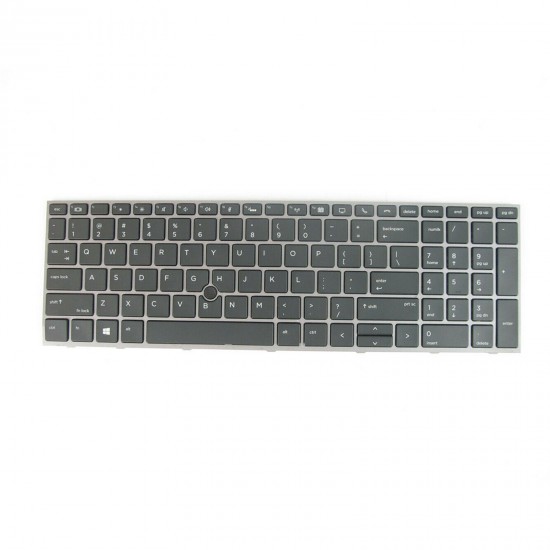 Tastatura Laptop, HP, Zbook 15 G6, Zbook 17 G6, L12764-001, iluminata, cu mouse pointer Tastaturi noi
