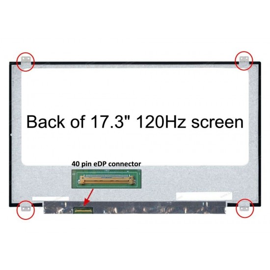 Display laptop, Asus, ROG Zephyrus GX701, GX701LXS, GX701GXR, GX701IWS, GX701LV, GX701GWR, N173HCE-G32 Rev. C1, 17.3 inch, 1920x1080 FHD, 120Hz, led, slim, 40 pini stanga, eDP 