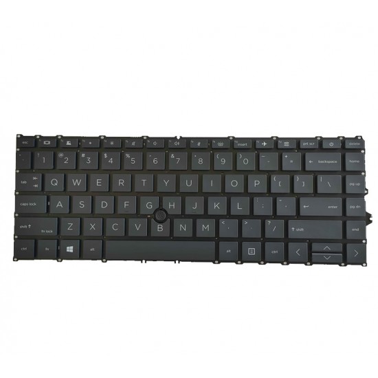 Tastatura Laptop, HP, EliteBook 845 G7, iluminata, cu point sticker, layout US Tastaturi noi