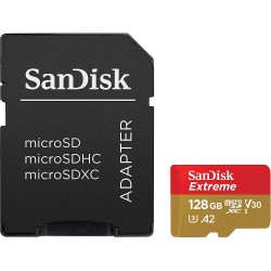 Sandisk Extreme microSDXC 128GB 90 MB/s Class 10 U3 V30 UHS-I Sandisk Extreme microSDXC 128GB 90 MB/s Class 10 U3 V30 UHS-I