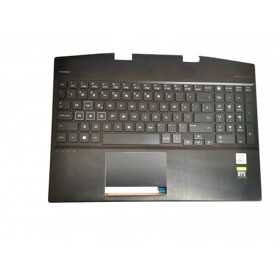 Carcasa superioara cu tastatura palmrest Laptop, HP, Omen5 Air 15-DH, TPN-143, AM2JZ000430, L57325-271