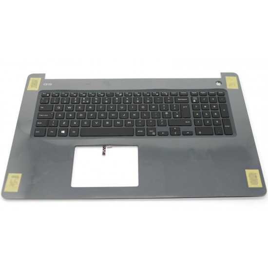 Carcasa superioara cu tastatura palmrest Laptop, Dell, Gaming G3 17 3779, P35E, D6NDW, D56JV, 6XX1G, M6JTP, cu iluminare, layout UK