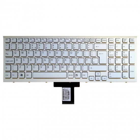 Tastatura Laptop, Sony, Vaio VPCEB, VPC-EB, VPC-EB1, VPC-EB2, VPC-EB3, PCG-71311L, PCG-71312L, PCG-71313L, PCG-71314L, alba, layout US Tastaturi noi