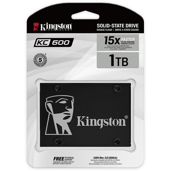 Solid-State Disk (SSD) KINGSTON KC600, 1TB, SATA3, 2.5, SKC6001024G Hard disk-uri noi