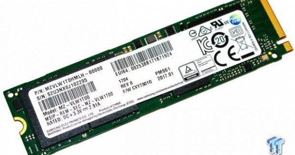 MZ-VLW1T00 Samsung PM961 Series 1TB TLC PCI Express 3.0 x4 NVMe M