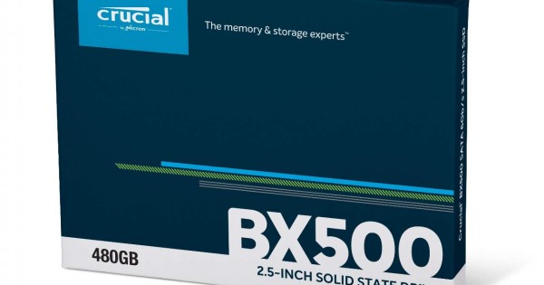Solid-State Drive (SSD) Crucial BX500, 480GB 3D, NAND, SATA 2.5