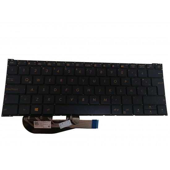 Tastatura Laptop, Asus, ZenBook 3 UX390, UX390UA, UX390UAK, iluminata, CA (UK), fara rama Tastaturi noi