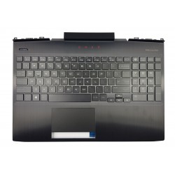 Carcasa superioara cu tastatura palmrest Laptop, HP, Omen 15-DC, 15T-DC, TPN-Q211, L24369-B31, L24369-001, cu iluminare RGB