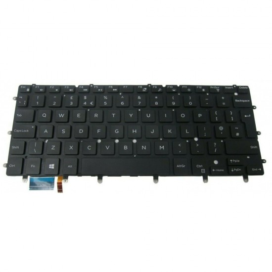 Tastatura Laptop, Dell, Inspiron 13 7347, 7348, 7352, 7353, 7359, 7368, 7378, 07DTJ4, 7DTJ4, NSK-LS0BQ, cu iluminare, layout UK Tastaturi noi