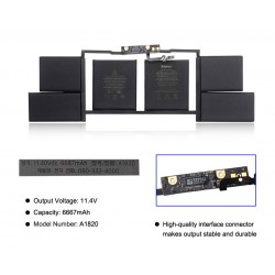Baterie compatibila Laptop, Apple, MacBook Pro Retina 15 inch A1707 (Late 2016 - Mid 2017), 6680mAh, 76.15Wh, A1820  Baterie compatibila Laptop, Apple, MacBook Pro Retina 15 inch A1707 (Late 2016 - Mid 2017), 6680mAh, 76.15Wh, A1820