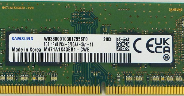 Memorie Laptop Sodimm Samsung 8GB DDR4 1Rx8 PC4-3200AA