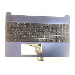 Carcasa superioara cu tastatura palmrest Laptop, HP, 15-DY, 15T-DY, 15-EF, 15S-EQ, 15S-FQ, 15Z-EF, TPN-Q222, L91268-271, albastra