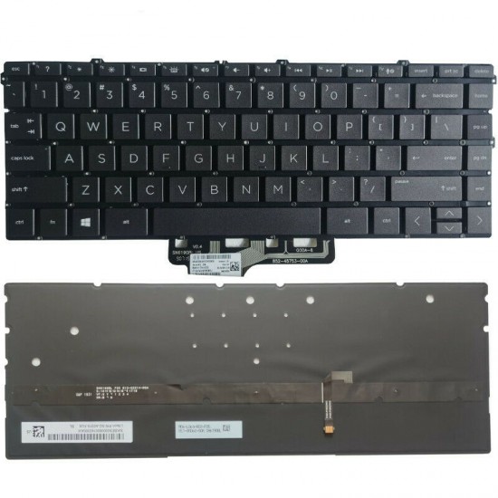 Tastatura Laptop, HP, Spectre X360 13-AW, TPN-Q225, SG-A0320-YAA, iluminata, gri, layout US