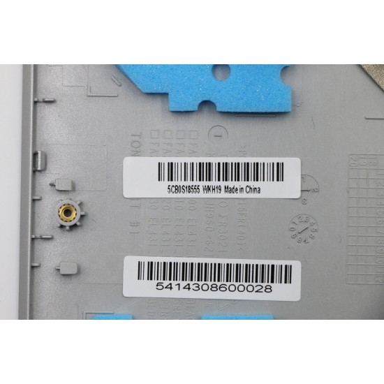 Carcasa superioara cu tastatura palmrest Laptop, Lenovo, IdeaPad S340-14, S340-14IWL, S340-14API, S340-14IIL, ET2GK000300, 5CB0S18555, cu iluminare, argintie, layout US