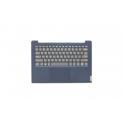 Carcasa superioara cu tastatura palmrest Laptop, Lenovo, IdeaPad S340-14, S340-14IWL, S340-14API, S340-14IIL, ET2GK000300, 5CB0S18619, cu iluminare, albastru inchis, layout US