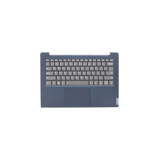 Carcasa superioara cu tastatura palmrest Laptop, Lenovo, IdeaPad S340-14, S340-14IWL, S340-14API, S340-14IIL, ET2GK000300, 5CB0S18619, cu iluminare, albastru inchis, layout US