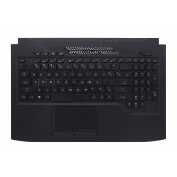 Carcasa superioara cu tastatura palmrest Laptop, Asus, ROG Strix GL503VS, 90NR0G51-R31US0, iluminare RGB, layout US