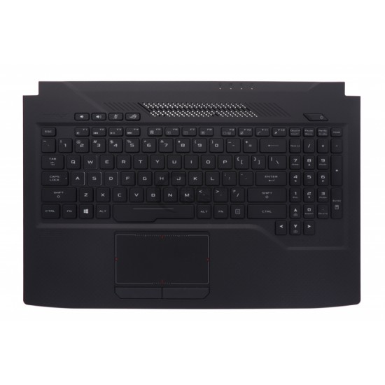 Carcasa superioara cu tastatura palmrest Laptop, Asus, ROG Strix GL503VS, 90NR0G51-R31US0, iluminare RGB, layout US