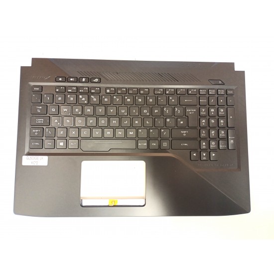 Carcasa superioara cu tastatura palmrest Laptop, Asus, ROG Strix GL503VM, GL503GE, 90NR0082-R30UK0, cu iluminare RGB, layout UK