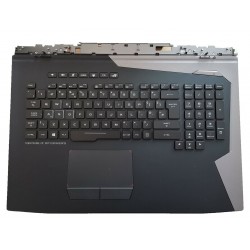 Carcasa superioara cu tastatura palmrest Laptop, Asus, ROG G703, G703G, G703GI, G703GX, G703GS, G703VI, GZ755GX, 90NR0091-R31UK0, cu iluminare, layout UK