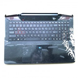 Carcasa superioara cu tastatura Laptop, Lenovo, Y700-15ISK Type 80NV, Y700-15ACZ Type 80NY, AP0ZF000300, 5CB0K25547, cu iluminare, layout US, SH