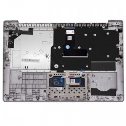 Carcasa superioara cu tastatura palmrest Laptop, Lenovo, IdeaPad 330S-14IKB Type 81F4, 81JM, 330S-14AST Type 81F8, 5CB0R16741, argintiu, layout US