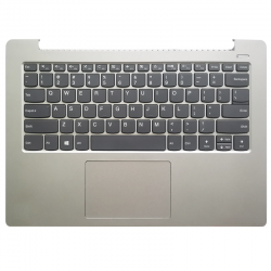 Carcasa superioara cu tastatura palmrest Laptop, Lenovo, IdeaPad 330S-14IKB Type 81F4, 81JM, 330S-14AST Type 81F8, 5CB0R16741, argintiu, layout US