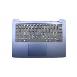 Carcasa superioara cu tastatura palmrest Laptop, Lenovo, IdeaPad 330S-14IKB Type 81F4, 81JM, 330S-14AST Type 81F8, 5CB0R07620, layout US, Albastru