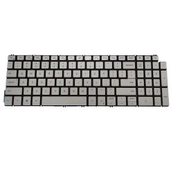 Tastatura Laptop, Dell, Inspiron 15 7000 series 2-in-1 7706, 7790, 7791, P98F, (an 2020), iluminata, argintie, layout US