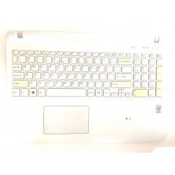 Carcasa superioara cu tastatura palmrest Laptop, Sony, Vaio SVF15, SVF151, SVF152, SVF153, alba, sh
