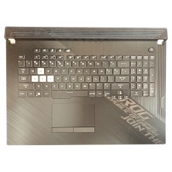 Carcasa superioara cu tastatura palmrest Laptop, Asus, ROG Strix 17 G712, G712L, G712LV, G712LU, G712LW, G712LWS, 90NR03C1-R31UI0, 90NR03C1-R31US0, cu iluminare RGB