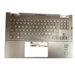 Carcasa superioara cu tastatura palmrest Laptop, HP, Omen 16-B (2021), cu iluminare RGB, layout US