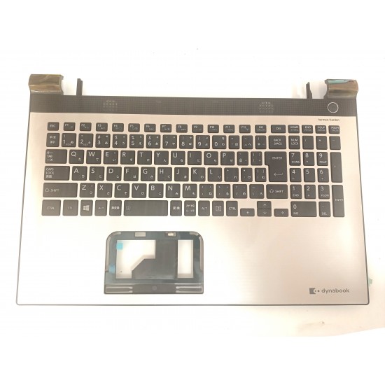 Carcasa superioara cu tastatura palmrest Laptop, Toshiba, Satellite L50-C, L50T-C, L55-C, grey, layout JP Carcasa Laptop