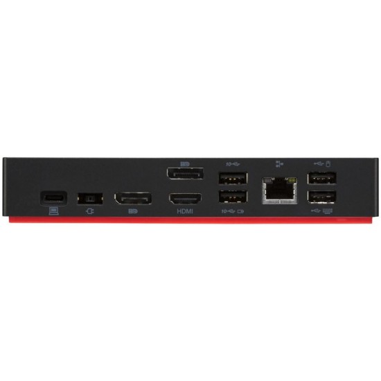 Docking Station, Lenovo, ThinkPad Universal USB-C, 40AY0090EU, 100W, 4K (Negru) , Wired USB 3.2 Gen 1 (3.1 Gen 1) Accesorii Laptop