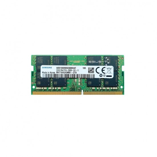Memorie Laptop Samsung DDR4 2666Mhz 32GB, M471A4G43MB1-CTD, 2Rx8 PC4-2666V, CL17 260-Pin SoDimm 1.2V Memorie RAM Noua