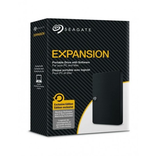 HDD extern Seagate Expansion Portable 2TB, USB 3.0, Negru Accesorii Laptop