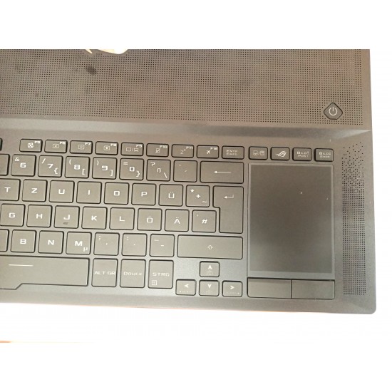 Carcasa superioara cu tastatura palmrest Laptop, Asus, ROG Zephyrus S GX701, GX701GW, GX701GV, GX701GVR, GX701GWR, GX701GX, GX701GXR, 90NR01U1-R31GE0, cu iluminare RGB, layout DE Carcasa Laptop