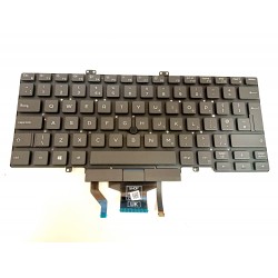 Tastatura laptop, Dell, Latitude 3400, 5400, 5401, 5410, 4511, 5402, 7400, 7410, 0K0GVM, Dual Point, cu iluminare, layout UK