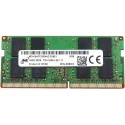  Memorie Laptop Sodimm 16GB DDR4 2Rx8 PC4-2666V non-ECC Unbuffered CL19 MTA16ATF2G64HZ-2G6E1 Micron bulk