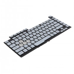 Tastatura Laptop Gaming, Asus, ROG Strix G15 G512LI, G512LI, G512LU, G512LU, G512LV, G512LV, G512LW, G512LW, G512LWS, G512LWS, iluminata, conector RGB 8 pini, argintie, layout US