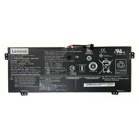 Baterie Laptop, Lenovo, YOGA 720-13IKB, 730-13IKB 13IWL, L16C4PB1, L16M4PB1, 5B10M52739, 2ICP4/43/110-2, 7.68V, 6080mAh, 46WH Baterii Laptop