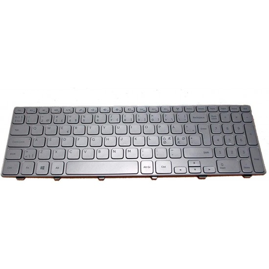 Tastatura Laptop, Dell, Inspiron 15 7000, 7537, P36F, 0K31D3, K31D3, SG-62010-79A, cu iluminare, argintie, layout nordic Tastaturi noi