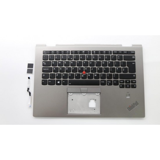 Carcasa superioara cu tastatura Laptop, Lenovo, ThinkPad X1 Yoga Gen 3rd 2018 Type 20LD, 20LE, 20LF, 20LG, 01LX975, cu iluminare, layout UK Carcasa Laptop