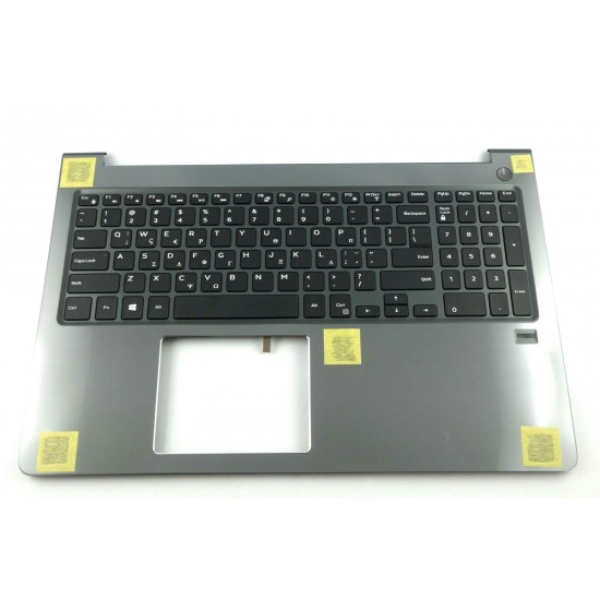 Carcasa superioara cu tastatura palmrest Laptop, Dell, Vostro 15 5568, V5568, FCN57, 0FCN57, HMPR5, 0HMPR5, 1DGFC, 01DGFC, AM1Q0000100, AM1Q0000600, cu fingerprint si iluminare, layout GR Carcasa Laptop