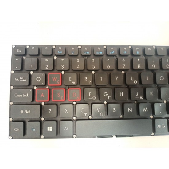 Tastatura Laptop, Acer, Helios 300 G3-571, G3-572, iluminata, layout GR (greaca) Tastaturi noi