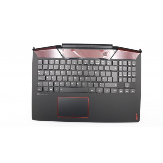 Carcasa superioara cu tastatura Laptop, Lenovo, Legion Y720-15IKB Type 80VR, 5CB0N67202, cu iluminare RGB, layout UK Carcasa Laptop